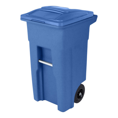 Toter 32 gal Trash Can, Blue ANA32